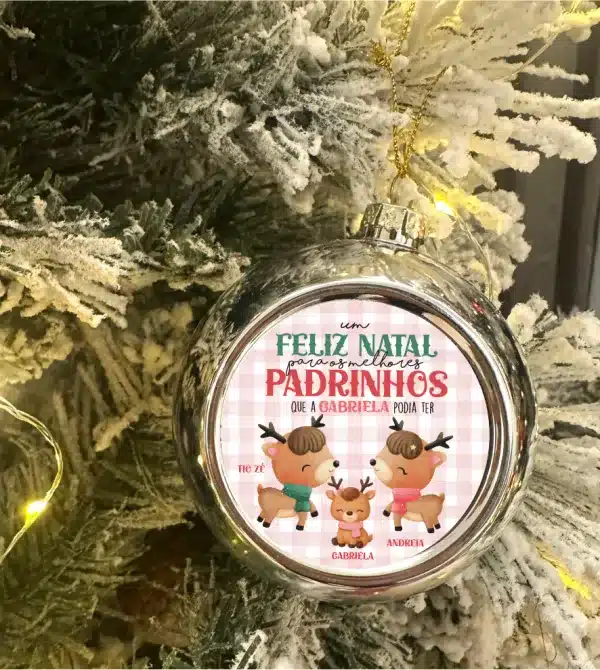 Bola de Natal personalizada