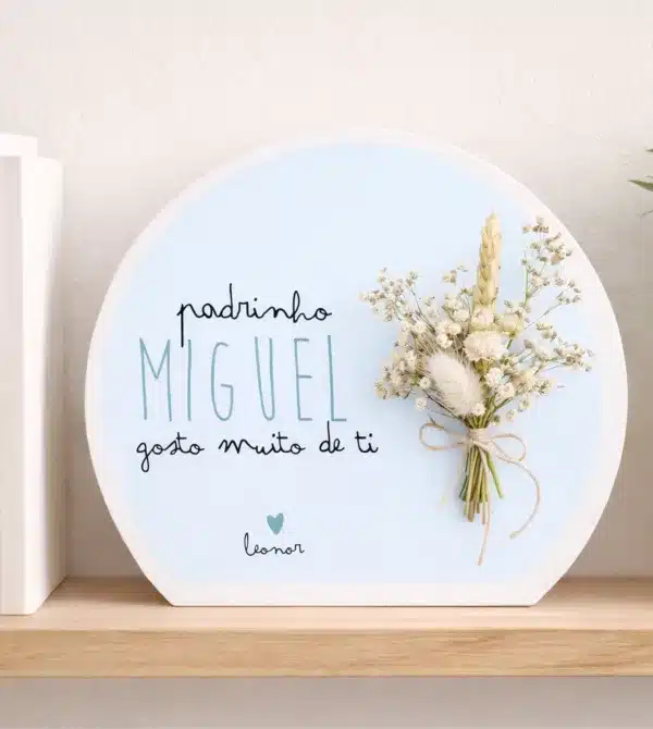 Círculo padrinhos com flores secas Círculo padrinhos com flores secas
